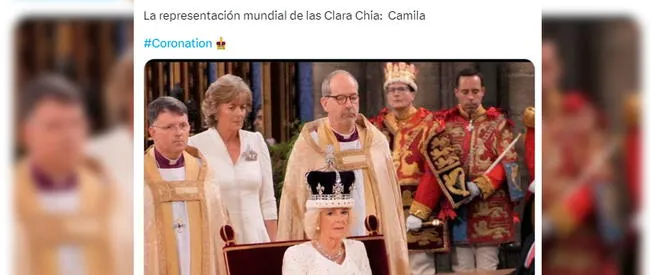 Meme de la coronación de Camila.   