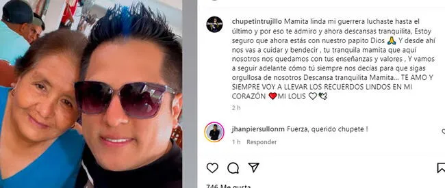 Falleció la madre de Chupetín Trujillo.   