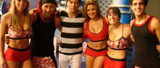  Yiddá Eslava y Julián Zucchi en el ex programa de competencia "Combate".    