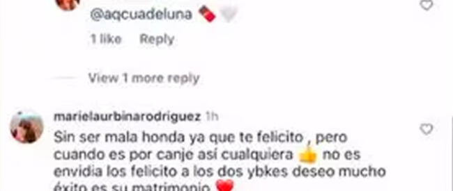 Cassandra Sánchez de Lamadrid responde firmemente a los comentarios de Instagram.    