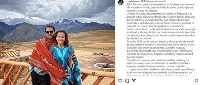  Mónica Sánchez conmueve las redes sociales con una emotiva publicación romántica.    