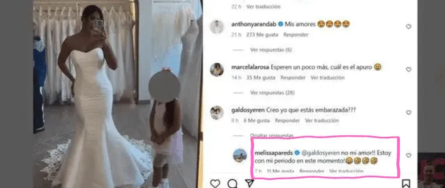  Melissa Paredes vía Instagram.   