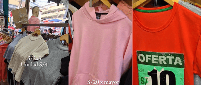 Una galería de Gamarra ofrece precios imperdibles en ropa de invierno.   