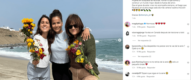 Mónica Sánchez y sus hijas tras Al Fondo hay Sitio   