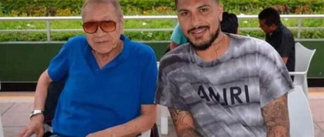  Paolo Guerrero y su papá.    