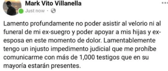  Mark Vito vía Facebook.    