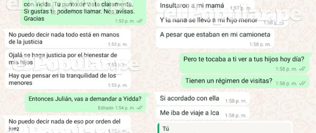  Julián Zucchi vía WhatsApp.    