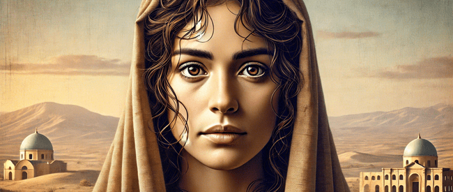 El rostro de María Magdalena , según la IA.   