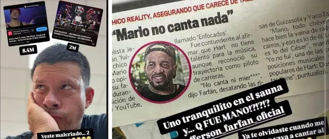 Mario Hart vía Instagram. Mario Hart vía Instagram.