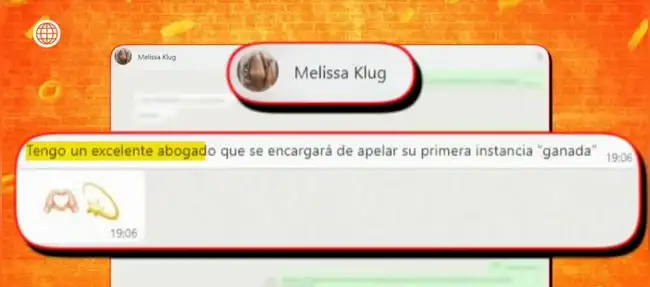 Melissa Klug tomará medidas legales para evitar el pago de los 300 mil dólares a Jefferson Farfán.   
