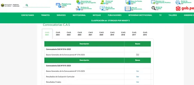Convocatoria laboral 2025   
