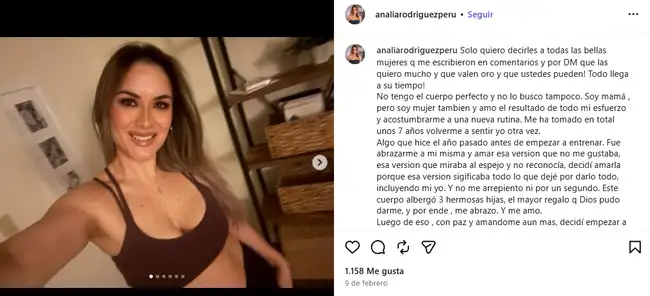 Analía Rodríguez no dudó en expresar su deseo de inspirar a otras mujeres.  