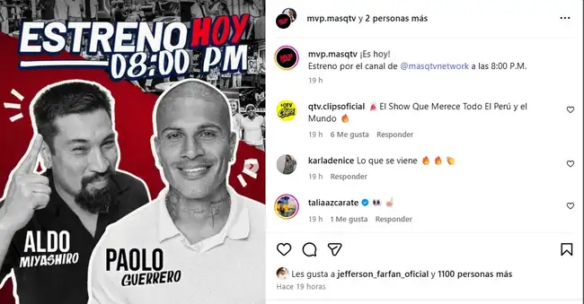 Aldo Miyashiro compartirá su experiencia en conducción con Paolo Guerrero.  