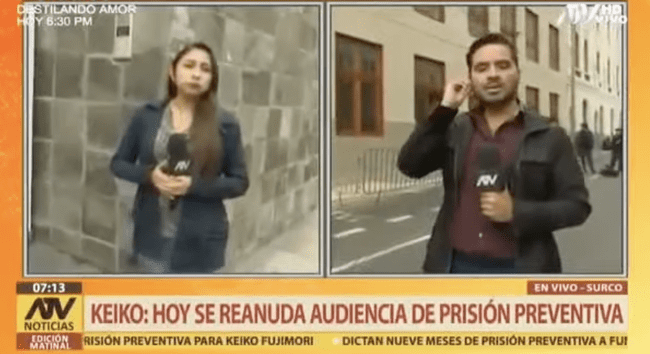 Una periodista de ATV se volvió viral en el año 2018 por un blooper sobre la ubicación de su compañero.   