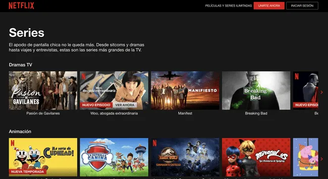 Cómo usar adecuadamente un código para encontrar series en el catálogo de Netflix.(Foto: captura de pantalla / Netflix)   