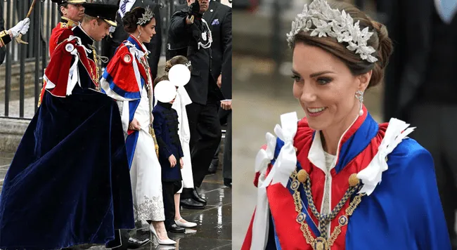  Kate Middleton deslumbra con vestido bordado en la coronación. | Difusión.    