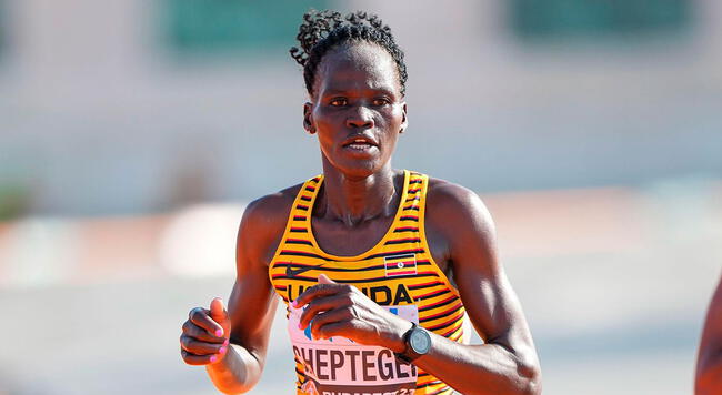 La atleta Rebecca Cheptegei participó en los Juegos Olímpicos París 2024.   