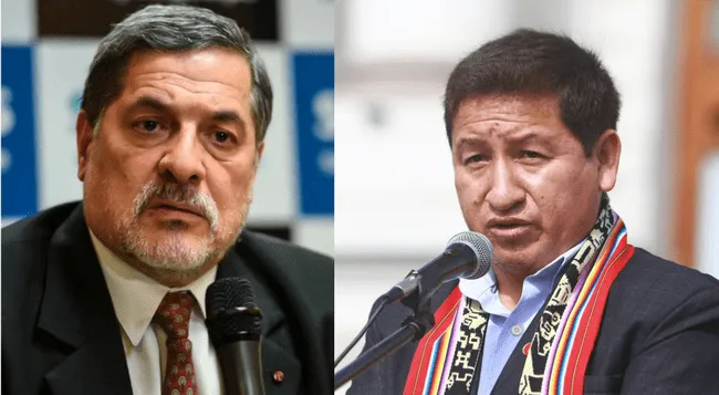 Ernesto Bustamante (Fuerza Popular) y Guido Bellido (Perú Libre).   