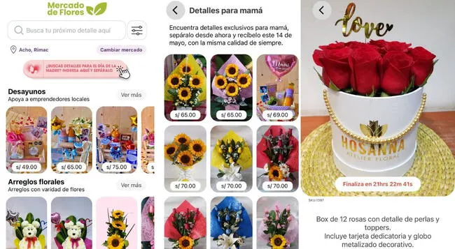 Los peruanos interesados en la compra de flores podrán adquirirlas a través del aplicativo oficial.   