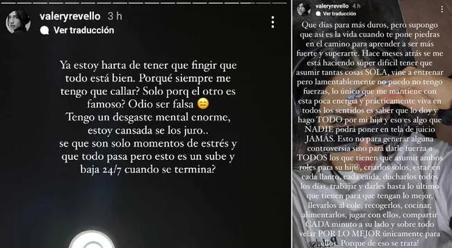 La denuncia de Valery Revello en Instagram   