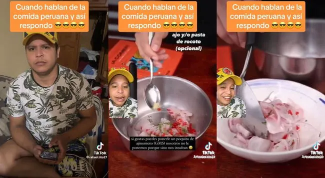 Un joven venezolano salió en defensa de la gastronomía peruana tras duras críticas de un chef ecuatoriano.   