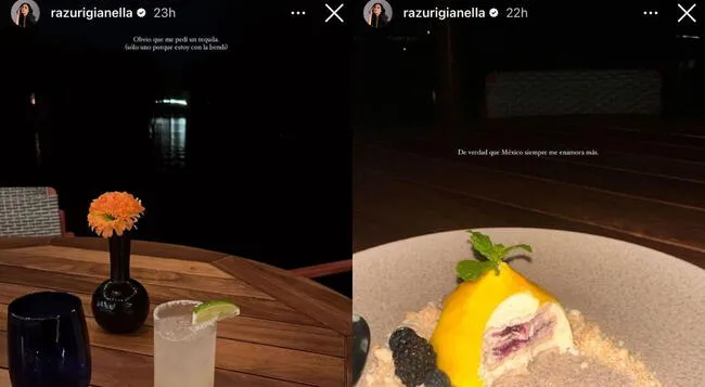  Gianella Rázuri reveló lo que siente su corazón en su viaje de México.   