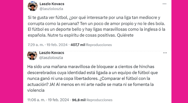  ¿Qué dijo Laszlo Kovacs sobre el fútbol peruano?    