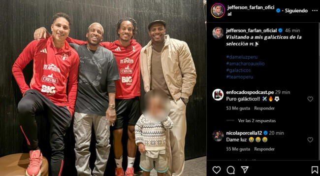 La sorpresiva publicación de Jefferson Farfán tras ser insultado por Francisco 'Paco' Bazán. La sorpresiva publicación de Jefferson Farfán tras ser insultado por Francisco 'Paco' Bazán.