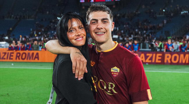 Paulo Dybala y su esposa Oriana.   