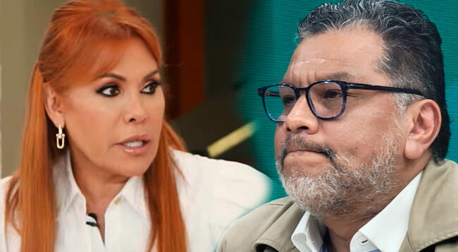 Magaly Medina y Tomás Angulo enfrentados.   