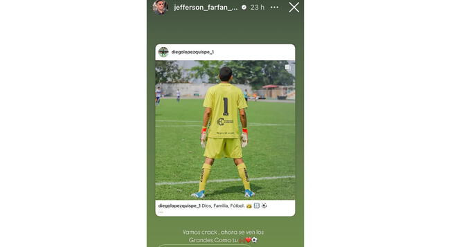 Jefferson Farfán dejó emotivo mensaje a Diego López.   