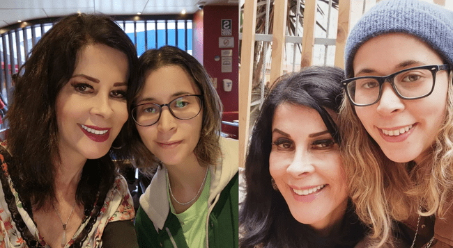 Olga Zumarán y su hija María Fe de Ayala   