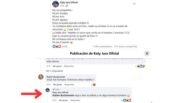 Katy Jara en Facebook Katy Jara en Facebook