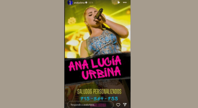 Ana Lucía Urbina vía Instagram. Ana Lucía Urbina vía Instagram.