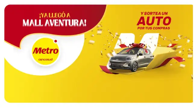 Sorteo de carro en Metro   