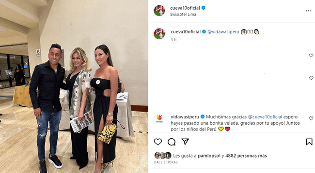 El futbolista subió la foto a su red social   