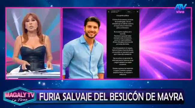 Magaly Medina arremetió contra el actor mexicano.  