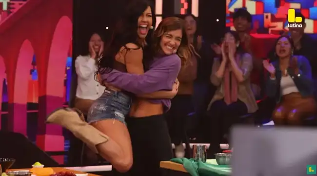 Korina Rivadeneira y Paloma Fiuza juntas en "Me caigo de risa". Korina Rivadeneira y Paloma Fiuza juntas en "Me caigo de risa".