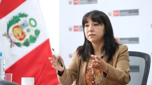 Mirtha Vásquez, presidenta del Consejo de Ministros.   