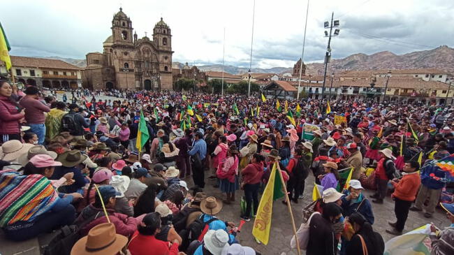 Protestas en Cusco. Foto: Alexander Flores / URPI - LR   