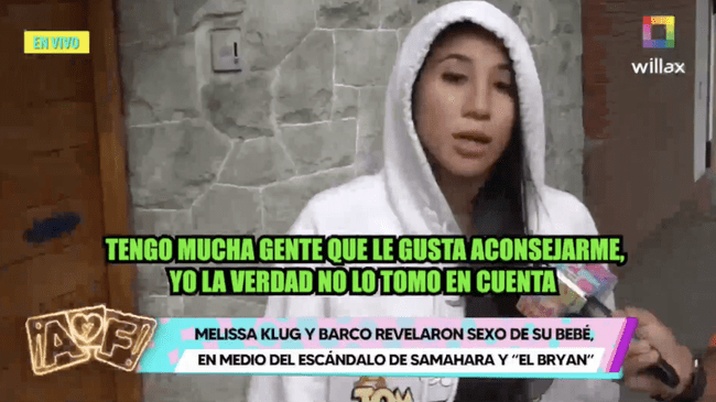 Samahara Lobatón afirma que no sigue los consejos de su madre y nadie de su entorno.   