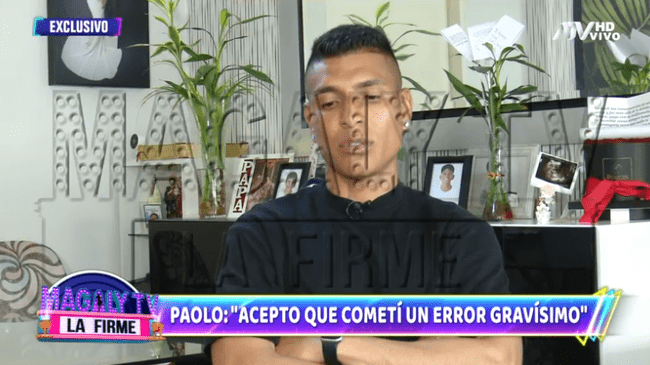  Paolo Hurtado en la entrevista exclusiva con Magaly Medina. Foto: captura de ATV    