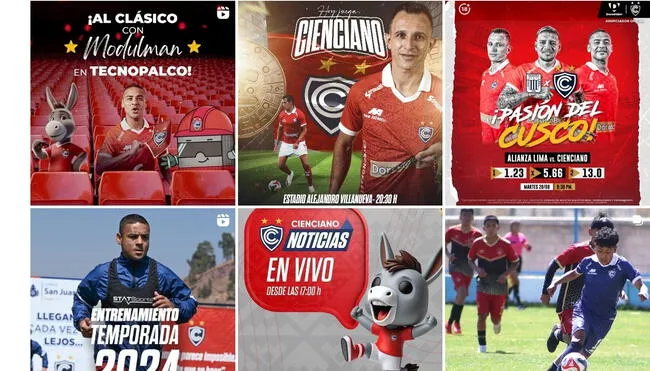 Así luce el Instagram de Cienciano: borró todas las fotografías de Christian Cueva.   