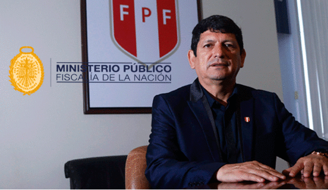Agustín Lozano, presidente de la FPF, es investigado por el Minsterio Público.   