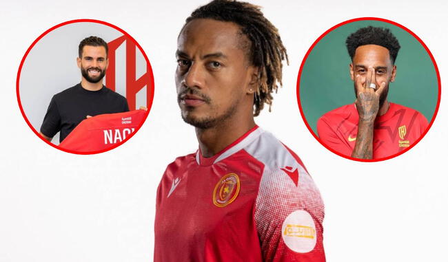 Nández y Aubameyang, las recientes incorporaciones de Al-Qadsiah, equipo de André Carrillo.   