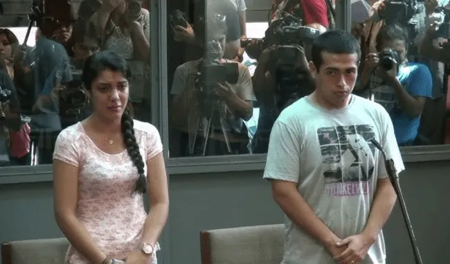 <strong> Marco Arenas y Fernanda Lora fueron condenados a 20 años de prisión por el asesinato de María Rosa Castillo. Foto: Poder Judicial</strong> <strong> Marco Arenas y Fernanda Lora fueron condenados a 20 años de prisión por el asesinato de María Rosa Castillo. Foto: Poder Judicial</strong>