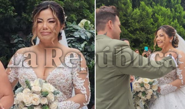 Momento en que Estrella Torres rompió en llanto/Foto: La República   