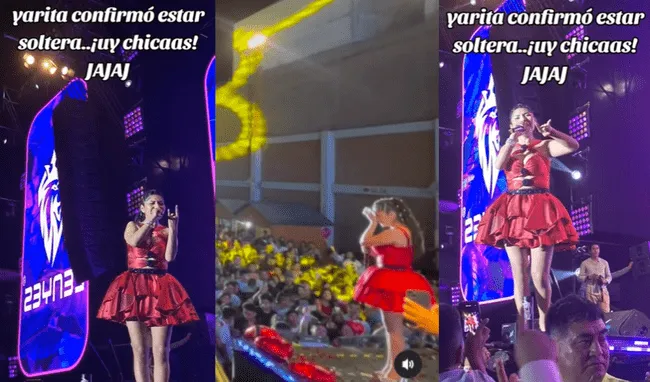  Yarita Lizeth dio un espectacular concierto y llamó la atención con una revelación. Foto: composición LR/ Instagram / tiktok    