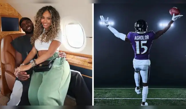 Nelson Agholor, novio de la sobrina de Jefferson Farfán, Ximena Peralta.   