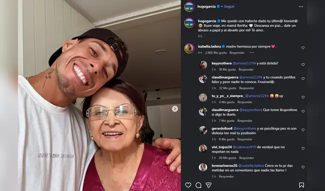 Hugo García anuncia el fallecimiento de su abuela y comparte emotivo mensaje Hugo García anuncia el fallecimiento de su abuela y comparte emotivo mensaje